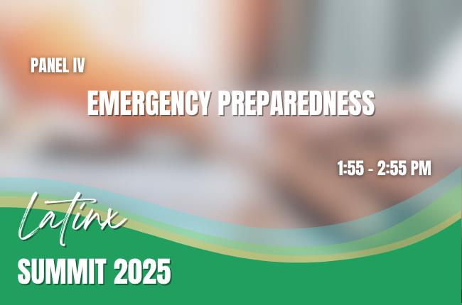WORKSHOP 4: Emergency Preparedness & Infectious Disease