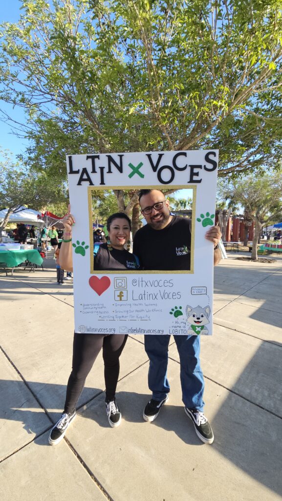 Latinx Voces team sharing health education work at the inaugural SiLantro Fest in Brownsville, Tx.