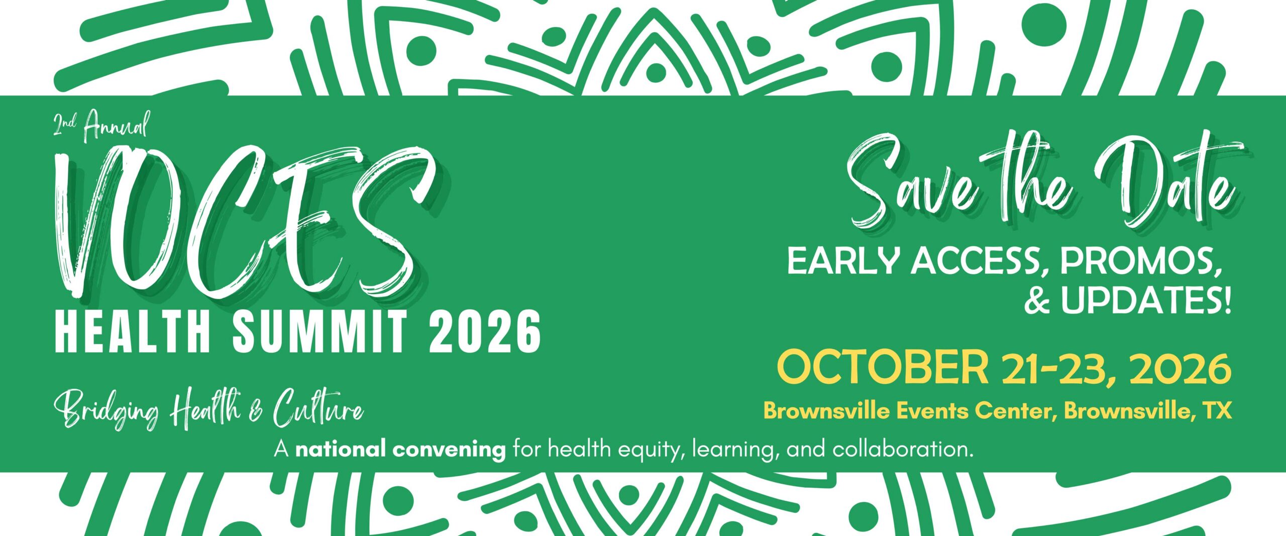 Voces Health Summit 2026_Save the Date Oct 21-23